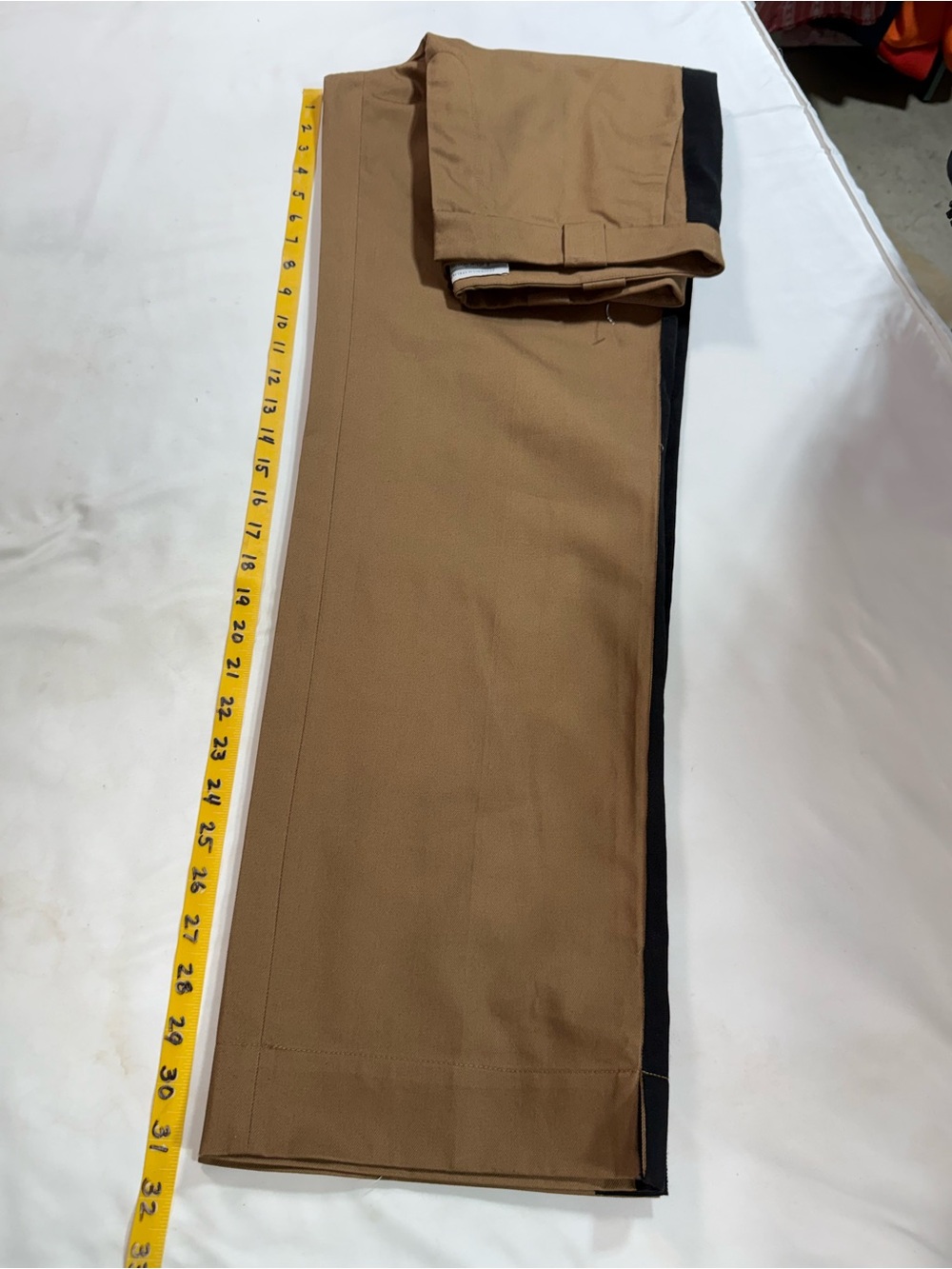 STOCKHOLM ATELIER & OTHER STORIES Brown side stripe High-Rise pants size 8 - Picture 16 of 16